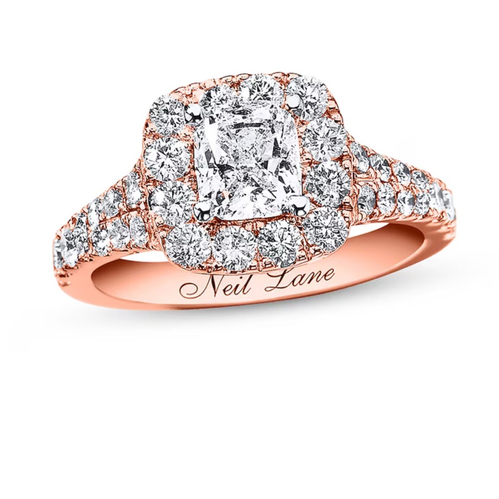 Neil Lane Rose Gold Engagement Ring
